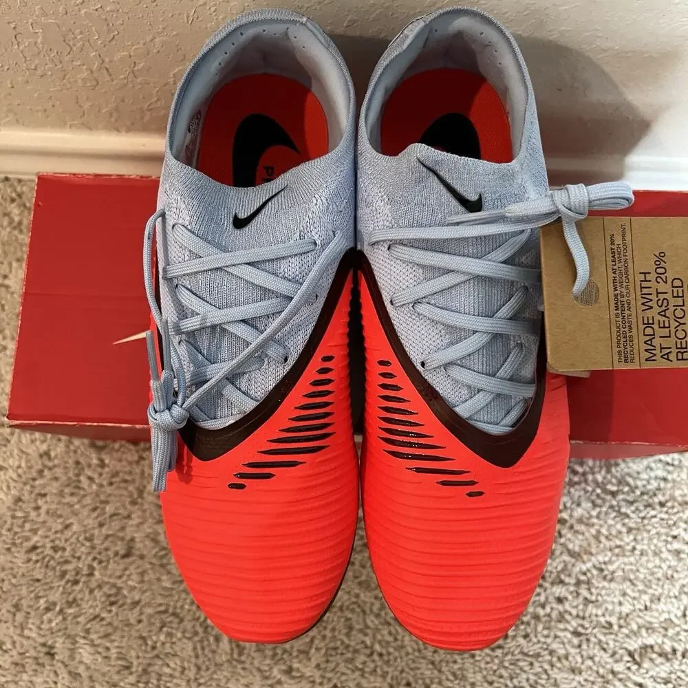 Nike Phantom 6 Low Pro FG Blue Crimson Red HJ4122-400 Men's Size 7 Cleats New